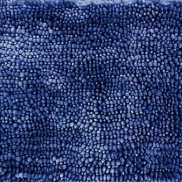 CATALINA HOME Costa Rica Soft Chenille Luxurious 2PC. Set (Navy) - Picture 4 of 4